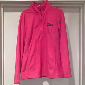 Vineyard Vines pink fleece pullover